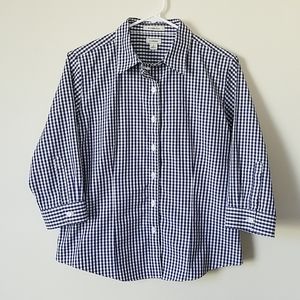 L.L. Bean Wrinkle Free 3/4 Sleeve Button Down
